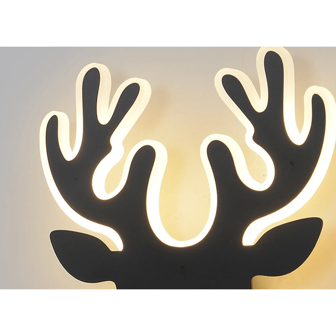 Kinkiet LED Jeleń Abigali Deer 2 Czarny — zdjęcie 6