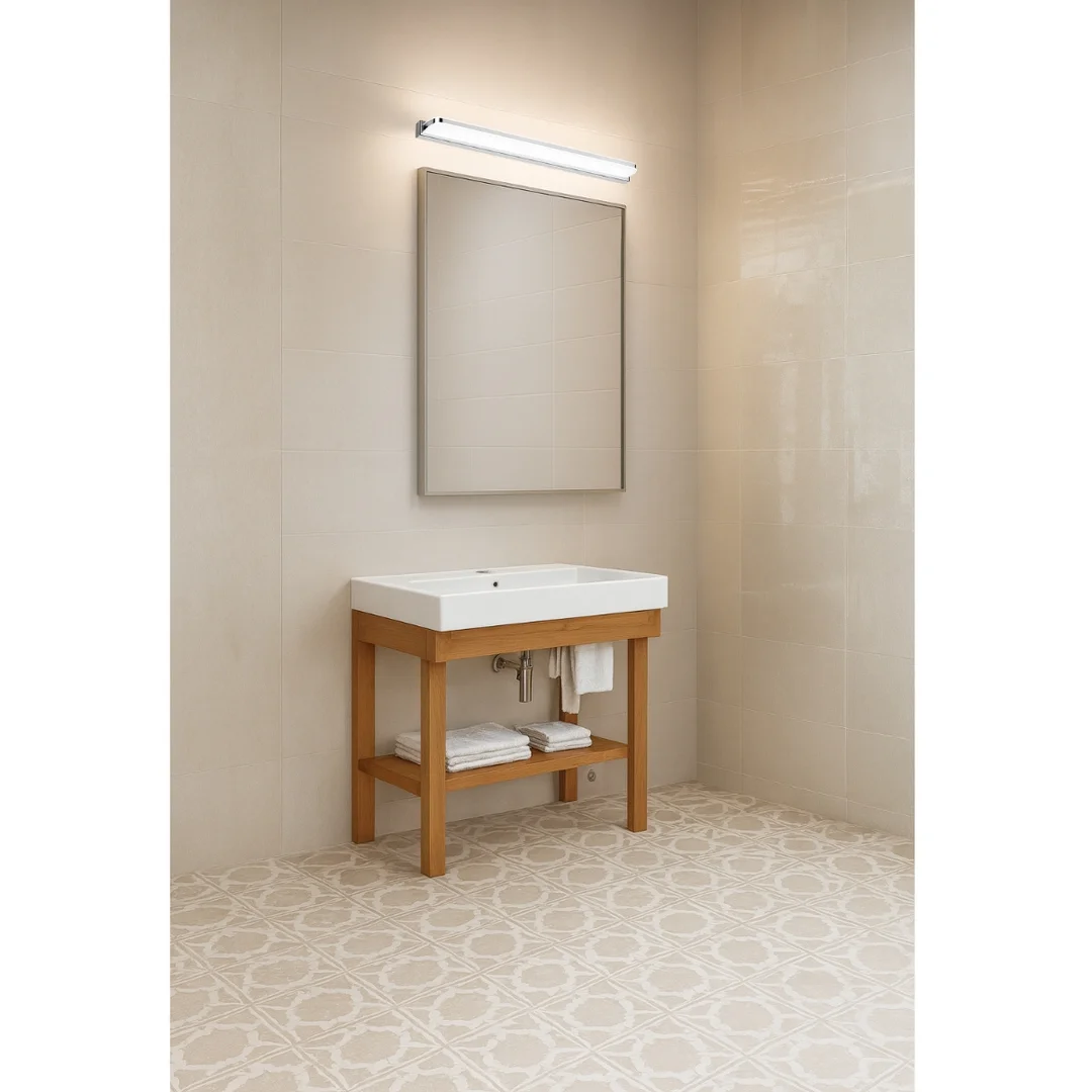 Kinkiet nad lustro Abigali Mirror 6500K 60cm srebrny — zdjęcie 5