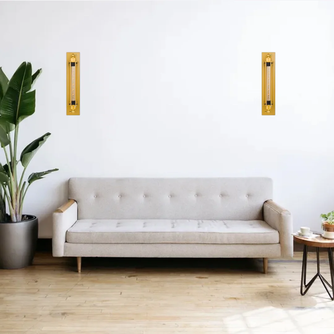 Kinkiet Retro Loft Abigali E27 złoty — zdjęcie 3