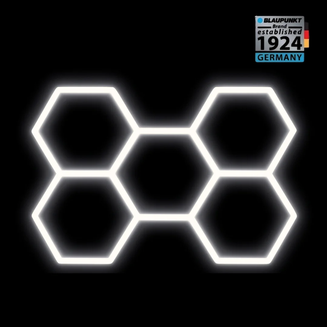 Lampa LED Hexagon Blaupunkt 230W geometryczny panel sufitowy led 4000K CRI90 w kształcie plastra miodu — zdjęcie 2