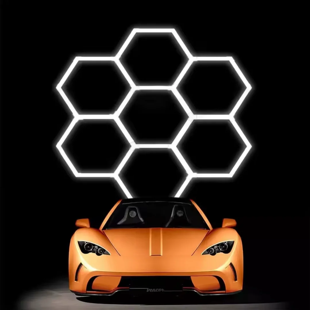 Lampa LED Hexagon Blaupunkt 230W geometryczny panel sufitowy led 4000K CRI90 w kształcie plastra miodu — zdjęcie 12