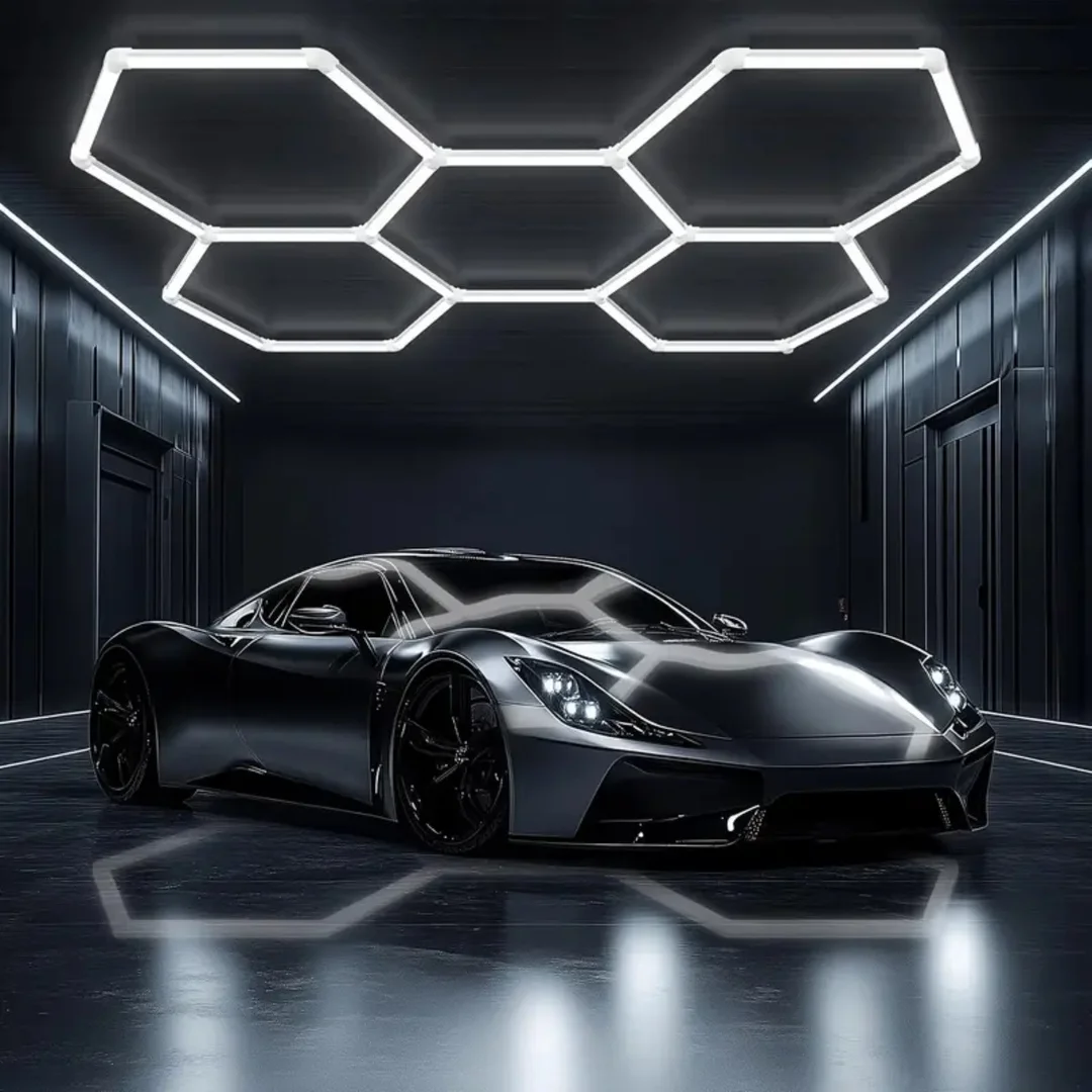 Lampa LED Hexagon Blaupunkt 230W geometryczny panel sufitowy led 4000K CRI90 w kształcie plastra miodu — zdjęcie 22