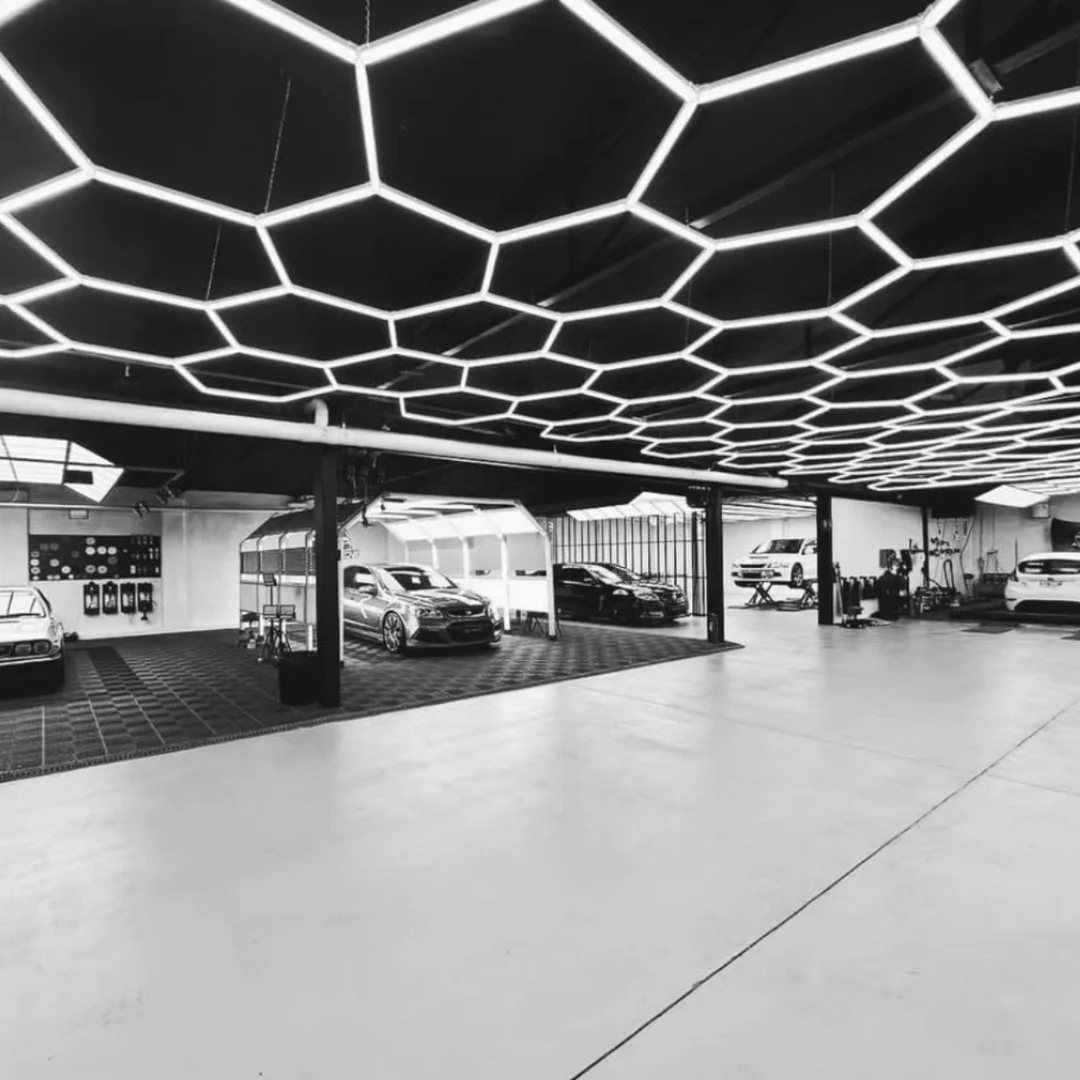 Lampa LED Hexagon Blaupunkt 336W geometryczny panel sufitowy led 4000K CRI90 w kształcie plastra miodu — zdjęcie 11
