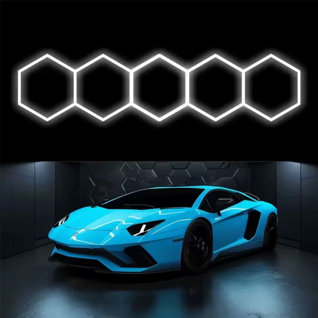 Lampa LED Hexagon Blaupunkt 336W geometryczny panel sufitowy led 4000K CRI90 w kształcie plastra miodu — zdjęcie 19