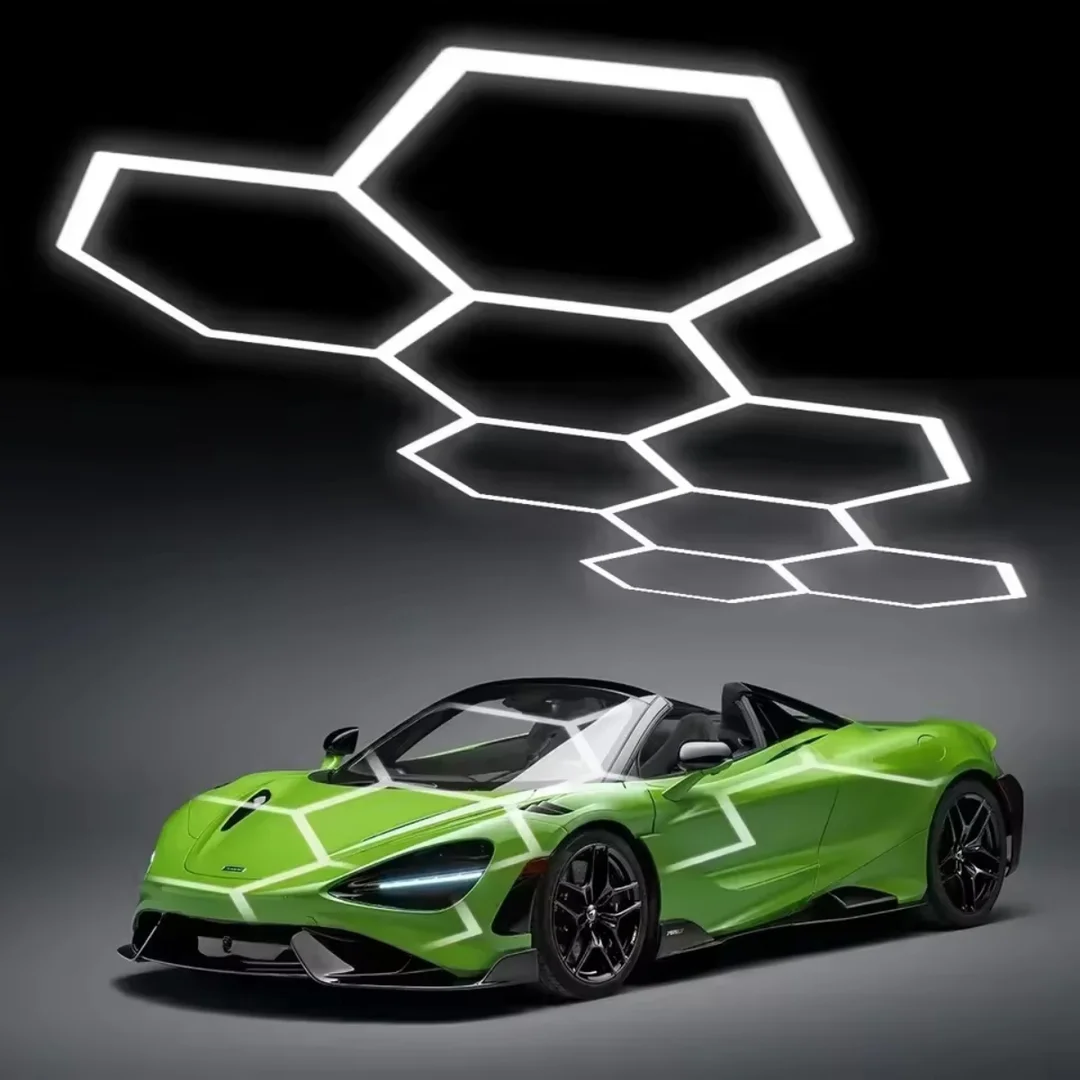 Lampa LED Hexagon Blaupunkt 58W geometryczny panel sufitowy led 4000K CRI90 w kształcie plastra miodu — zdjęcie 22