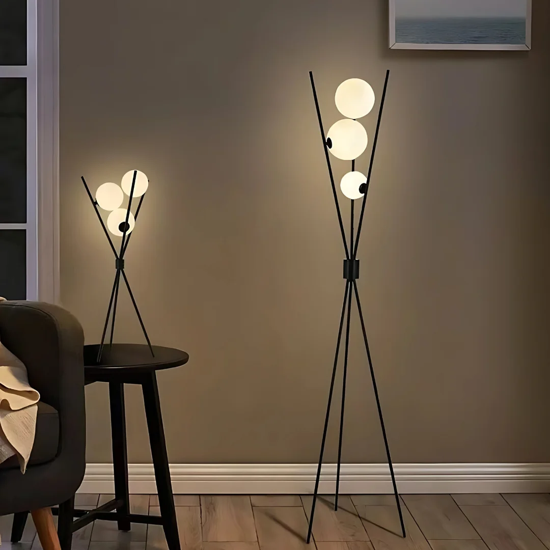 Lampa podłogowa Abigali Goliat G9x3 165cm nowoczesna czarny — zdjęcie 3