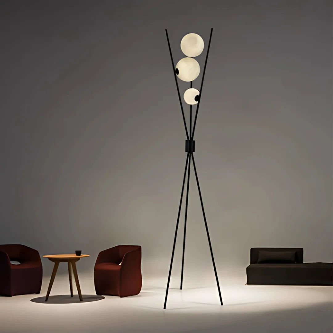 Lampa podłogowa Abigali Goliat G9x3 165cm nowoczesna czarny — zdjęcie 4