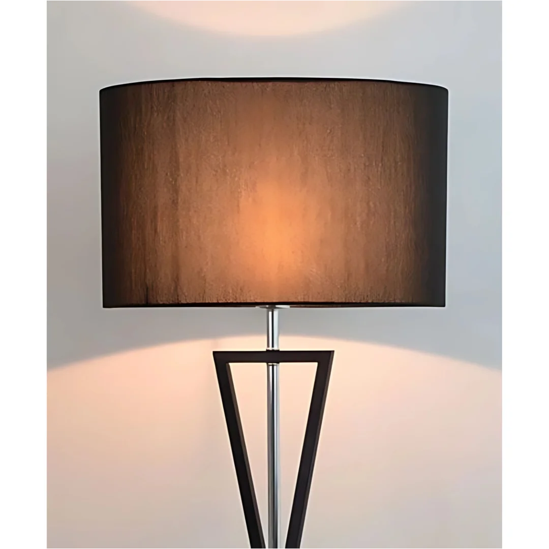 Lampa podłogowa Abigali Sand Glass czarna — zdjęcie 7