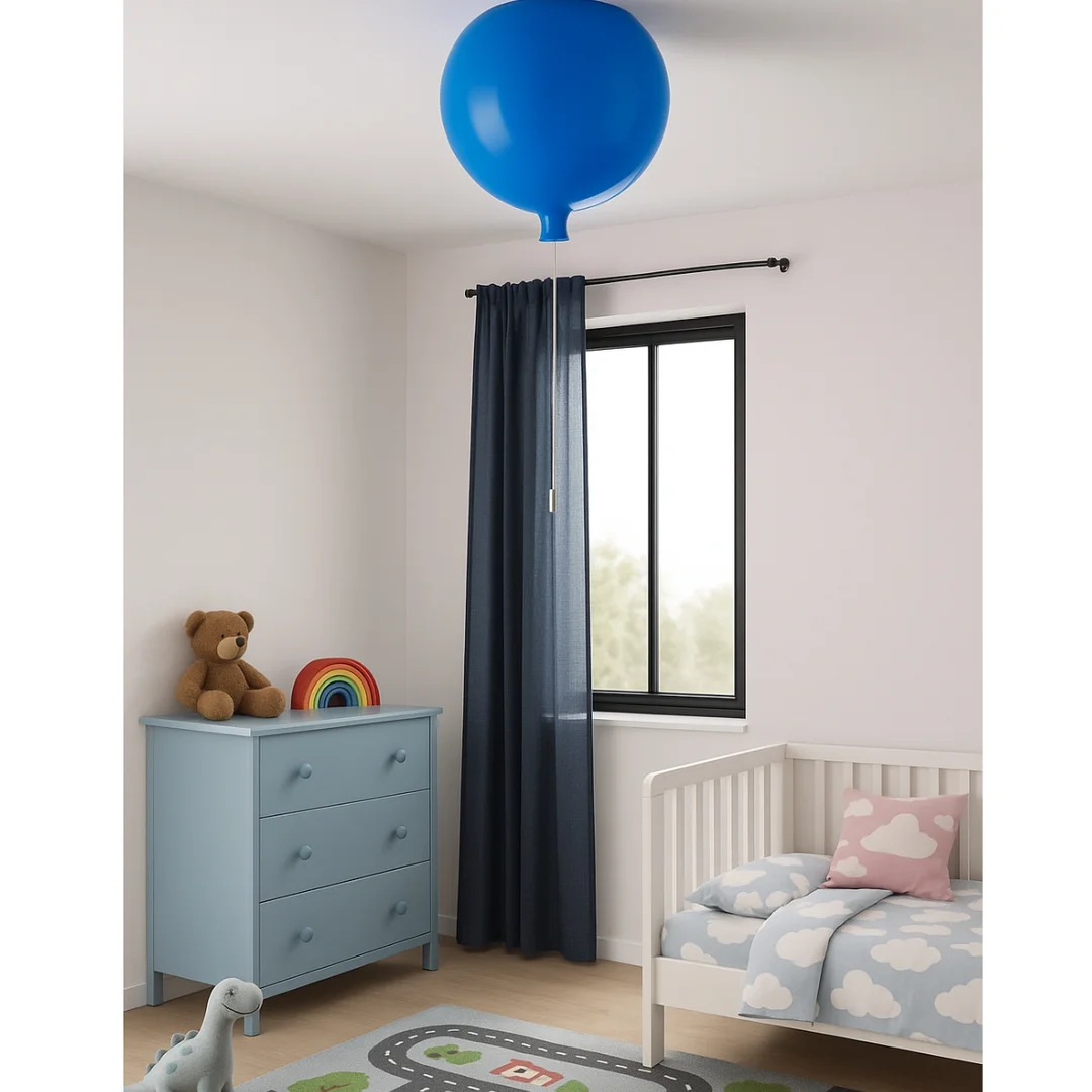 Lampa wisząca Abigali Baloon E27 do pokoju dziecięcego 20cm niebieski — zdjęcie 2