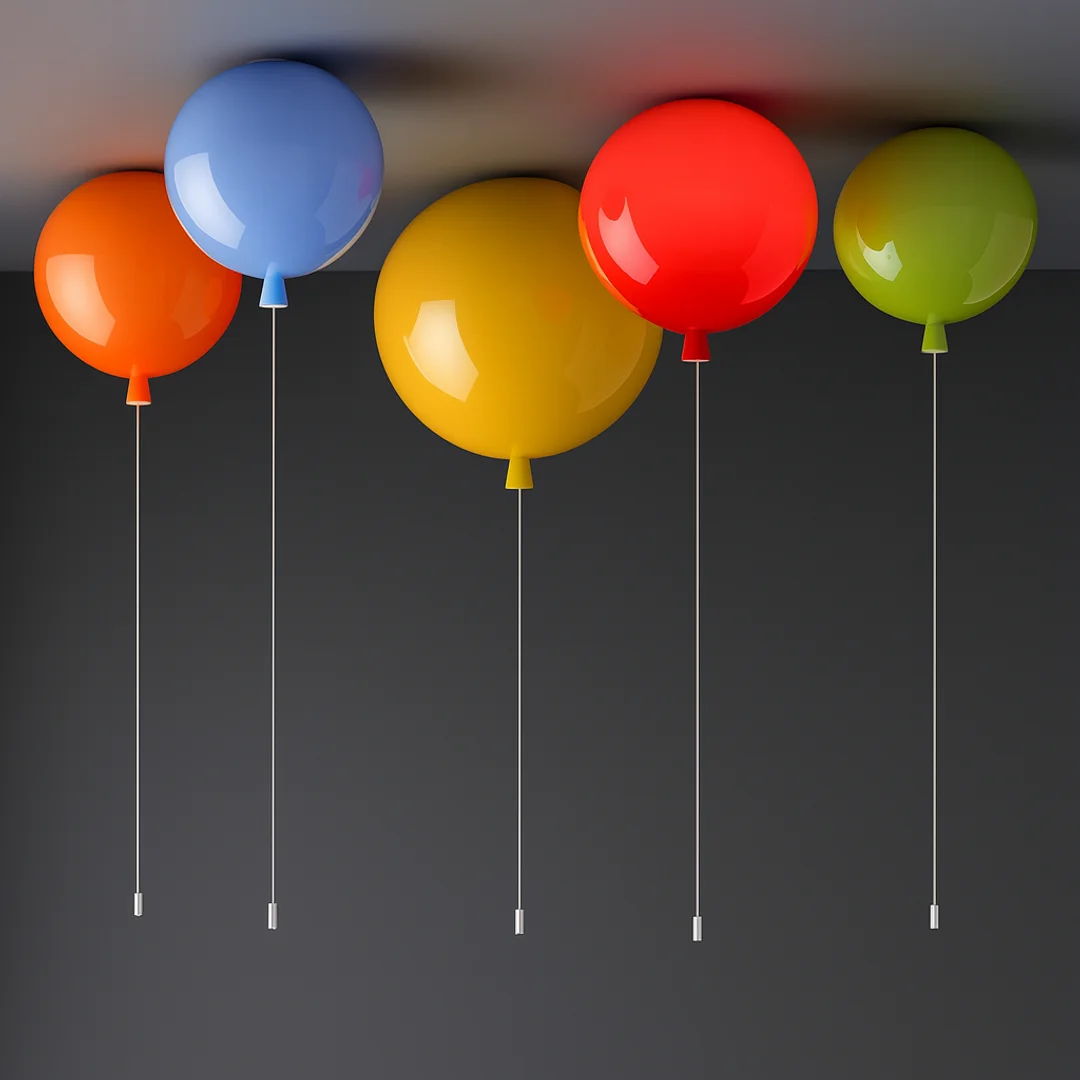 Lampa wisząca Abigali Baloon E27 do pokoju dziecięcego 20cm niebieski — zdjęcie 3