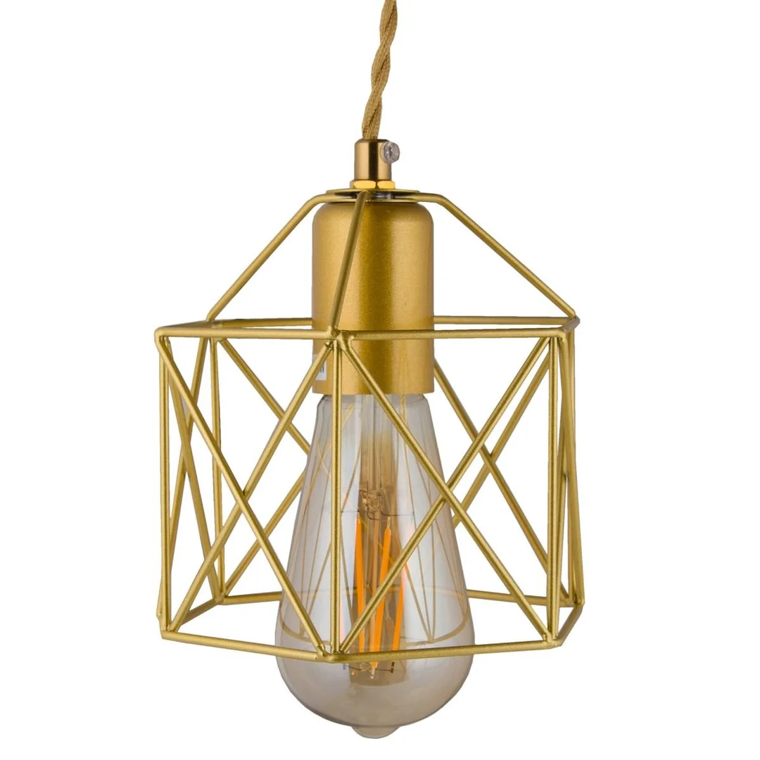 Lampa Wisząca Abigali Gold Cage E27 — zdjęcie 4