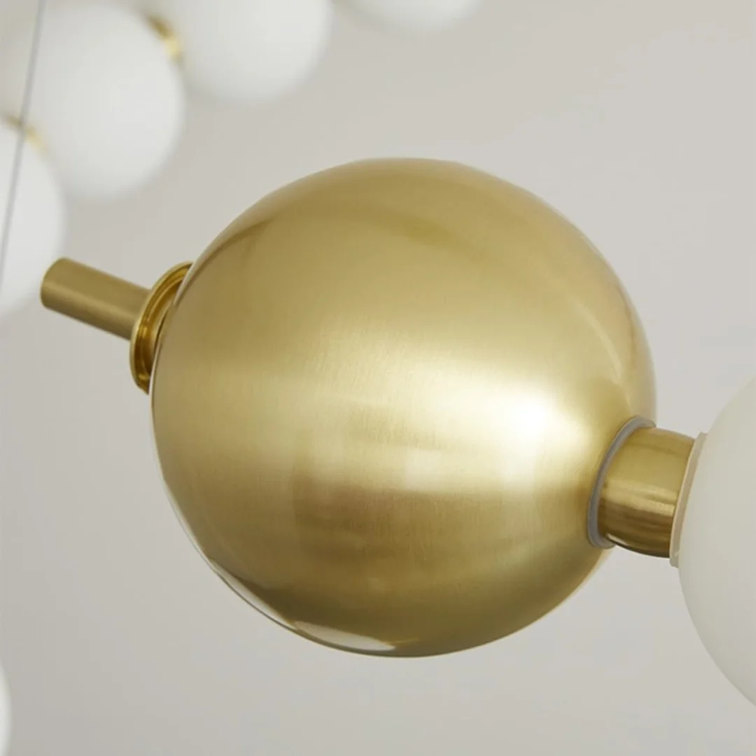 Lampa wisząca Abigali Lampa wisząca Abigali Pontti Big2 56W złoty/mleczne kule — zdjęcie 7