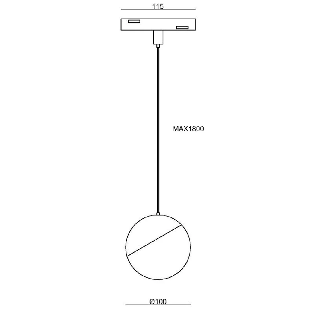 Lampa wisząca Abigali LWQ-M23G Magneto (48V, ściemnianie 1-10V) 7W 3000K CRI>90 — zdjęcie 3