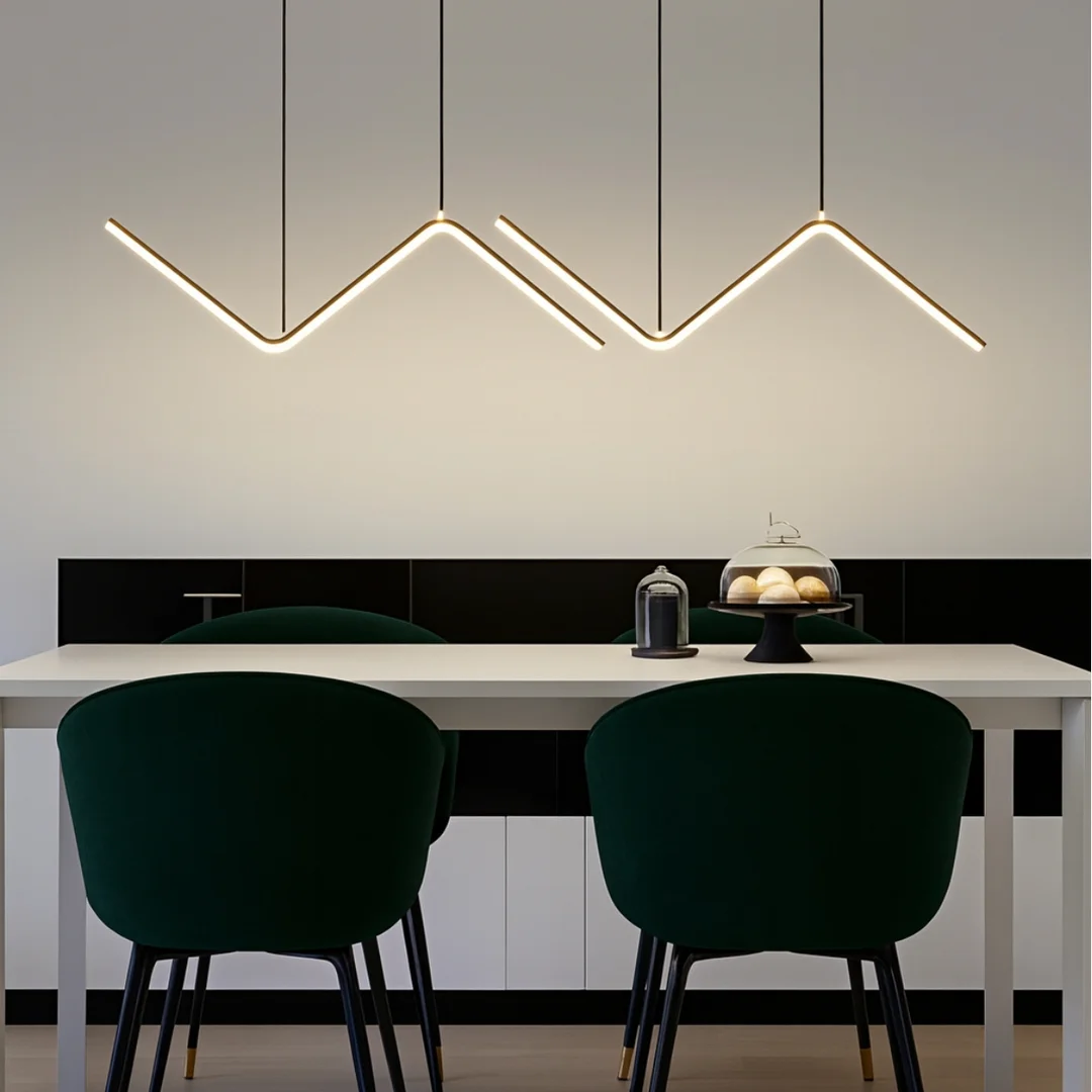 Lampa wisząca Abigali MontBlanc 26W liniowa 90cm nowoczesna czarny — zdjęcie 2