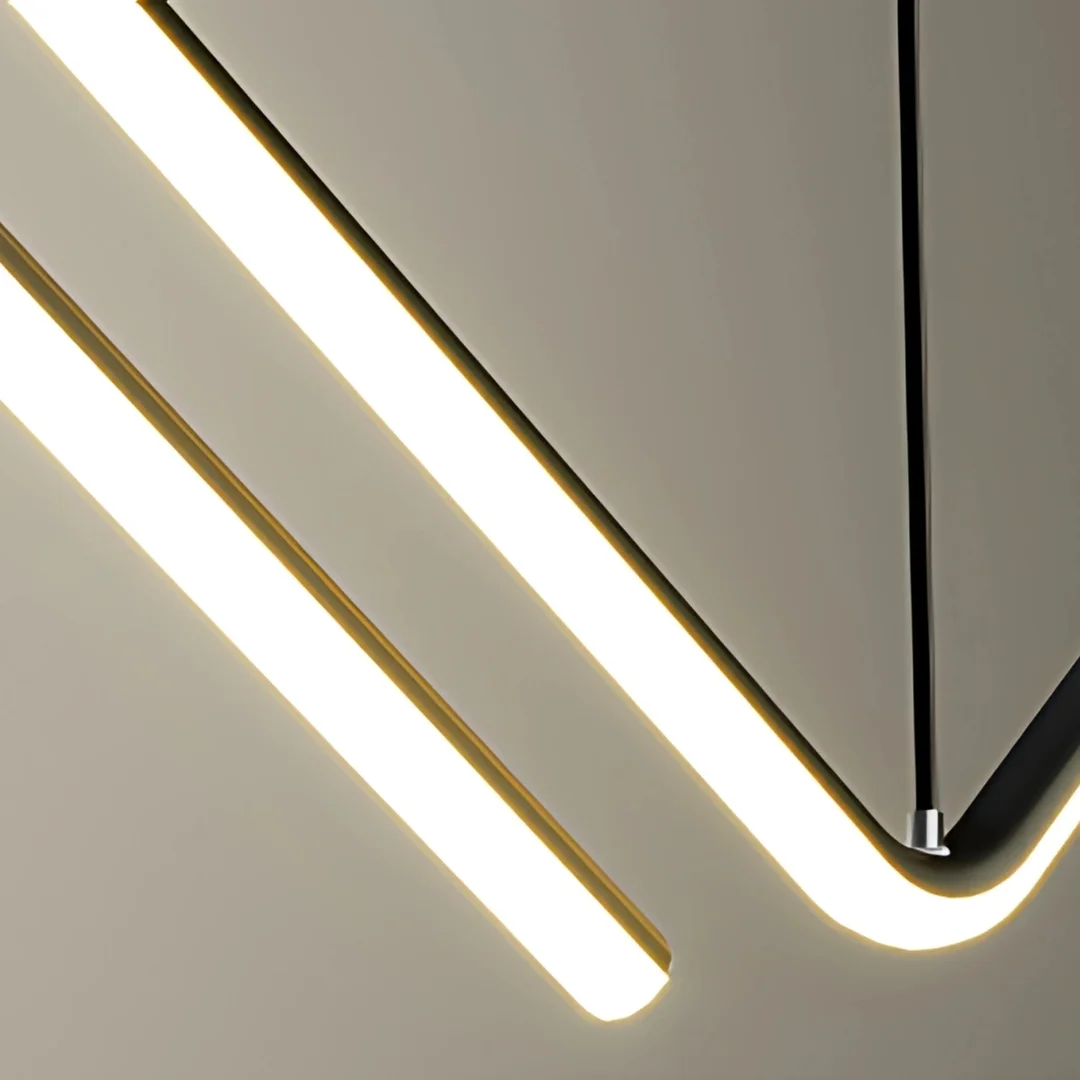 Lampa wisząca Abigali MontBlanc 26W liniowa 90cm nowoczesna czarny — zdjęcie 3