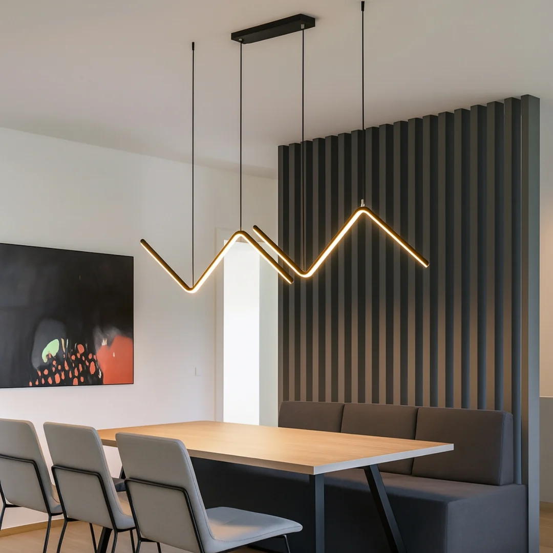 Lampa wisząca Abigali MontBlanc 26W liniowa 90cm nowoczesna czarny — zdjęcie 5