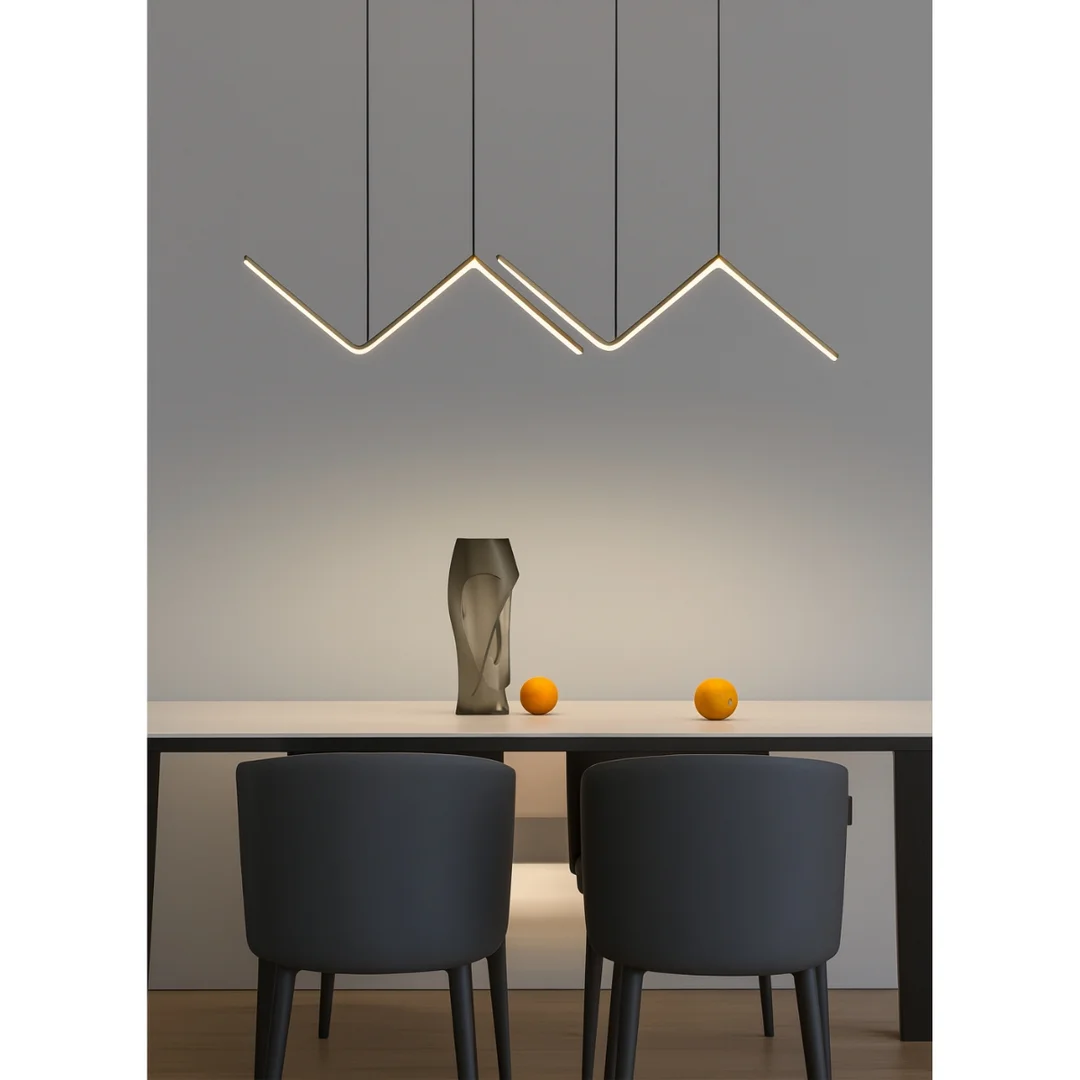 Lampa wisząca Abigali MontBlanc 26W liniowa 90cm nowoczesna czarny — zdjęcie 6