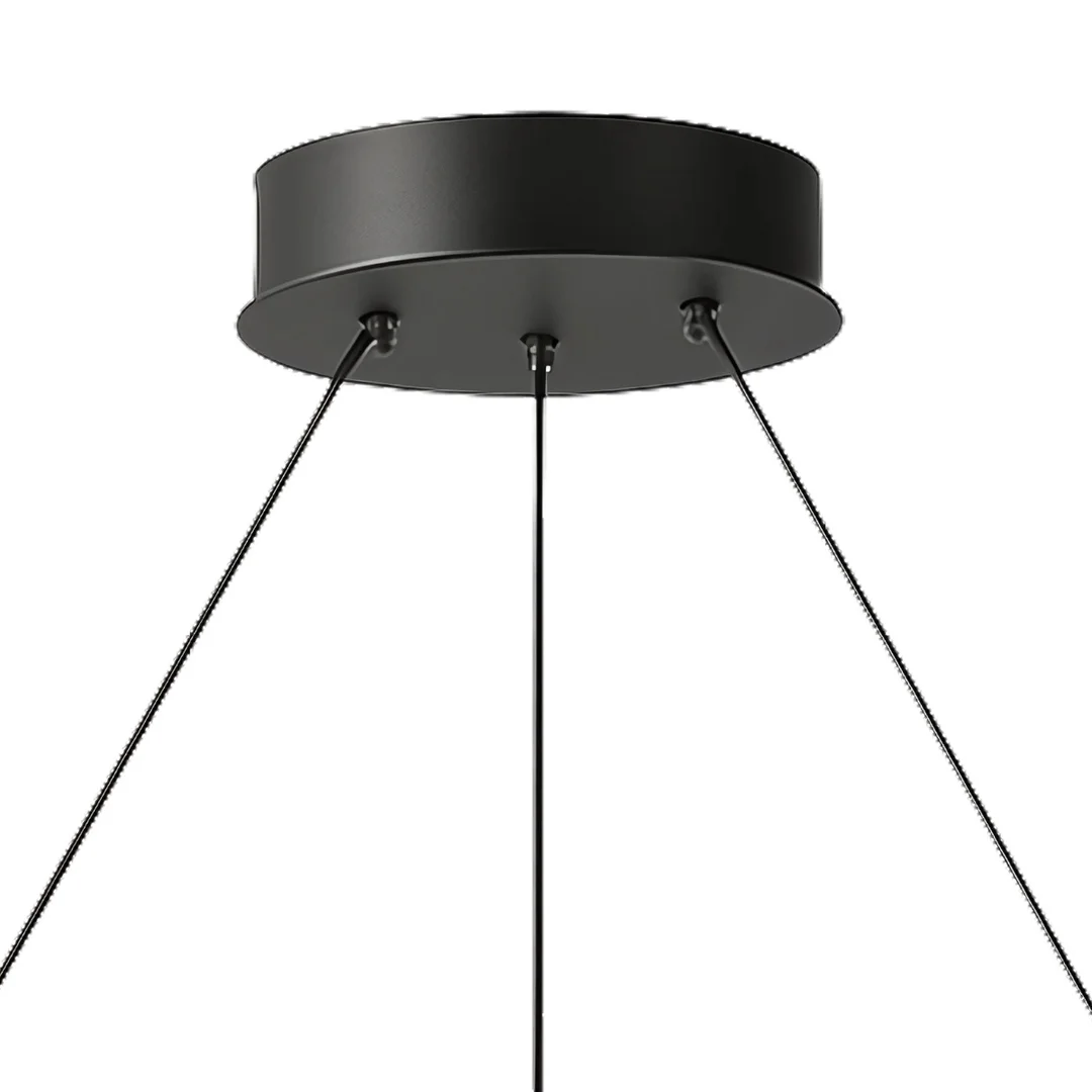 Lampa wisząca Abigali Moon w kształcie księżyca spiralna czarny — zdjęcie 3
