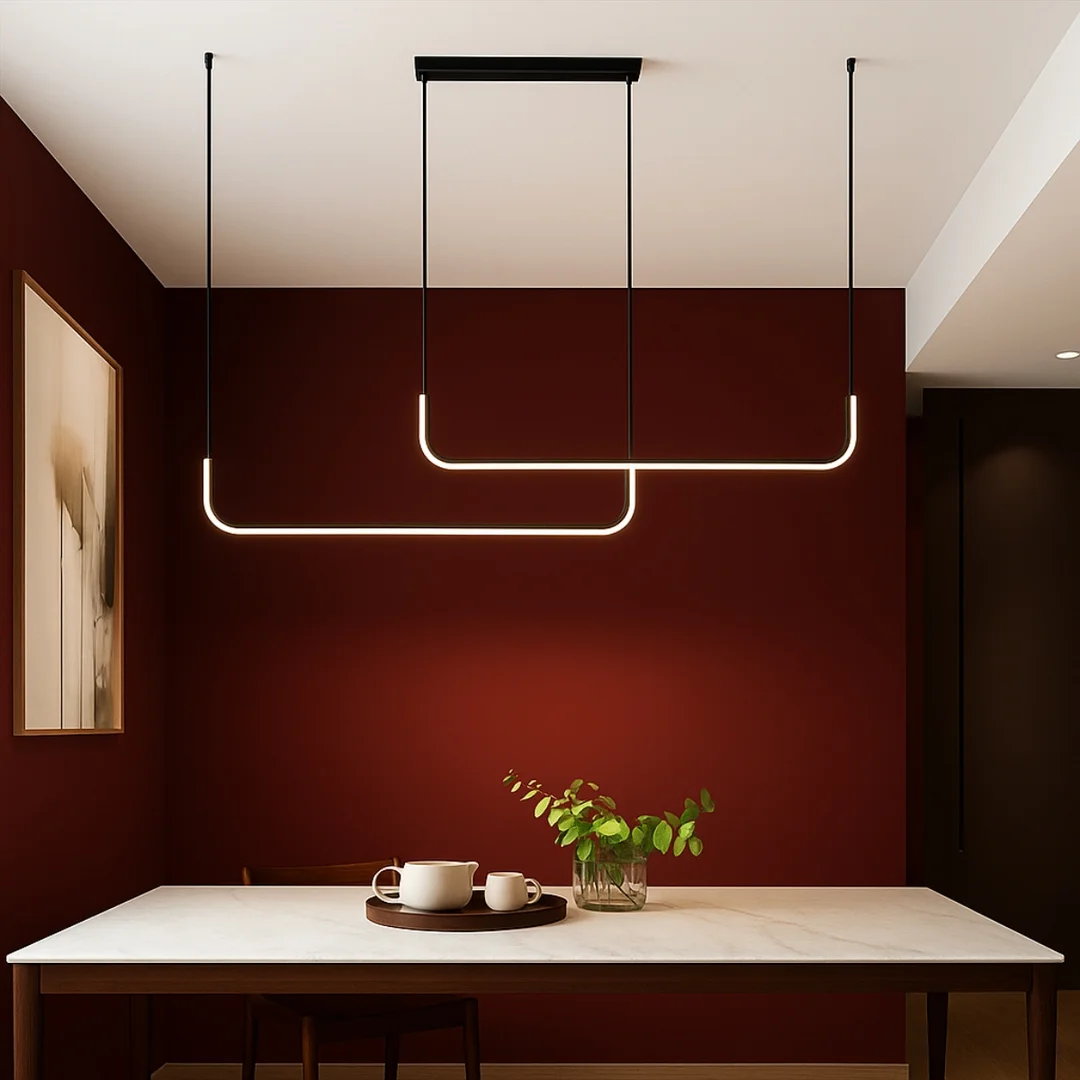 Lampa wisząca Abigali Nikon 36W nowoczesna czarna — zdjęcie 5
