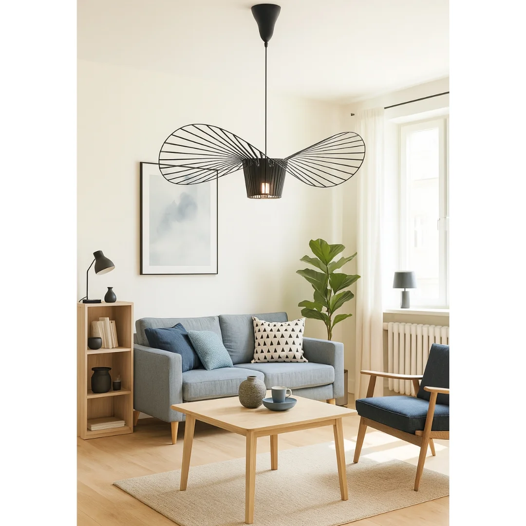 Lampa wisząca Abigali Paris E27 nowoczesna czarny — zdjęcie 2