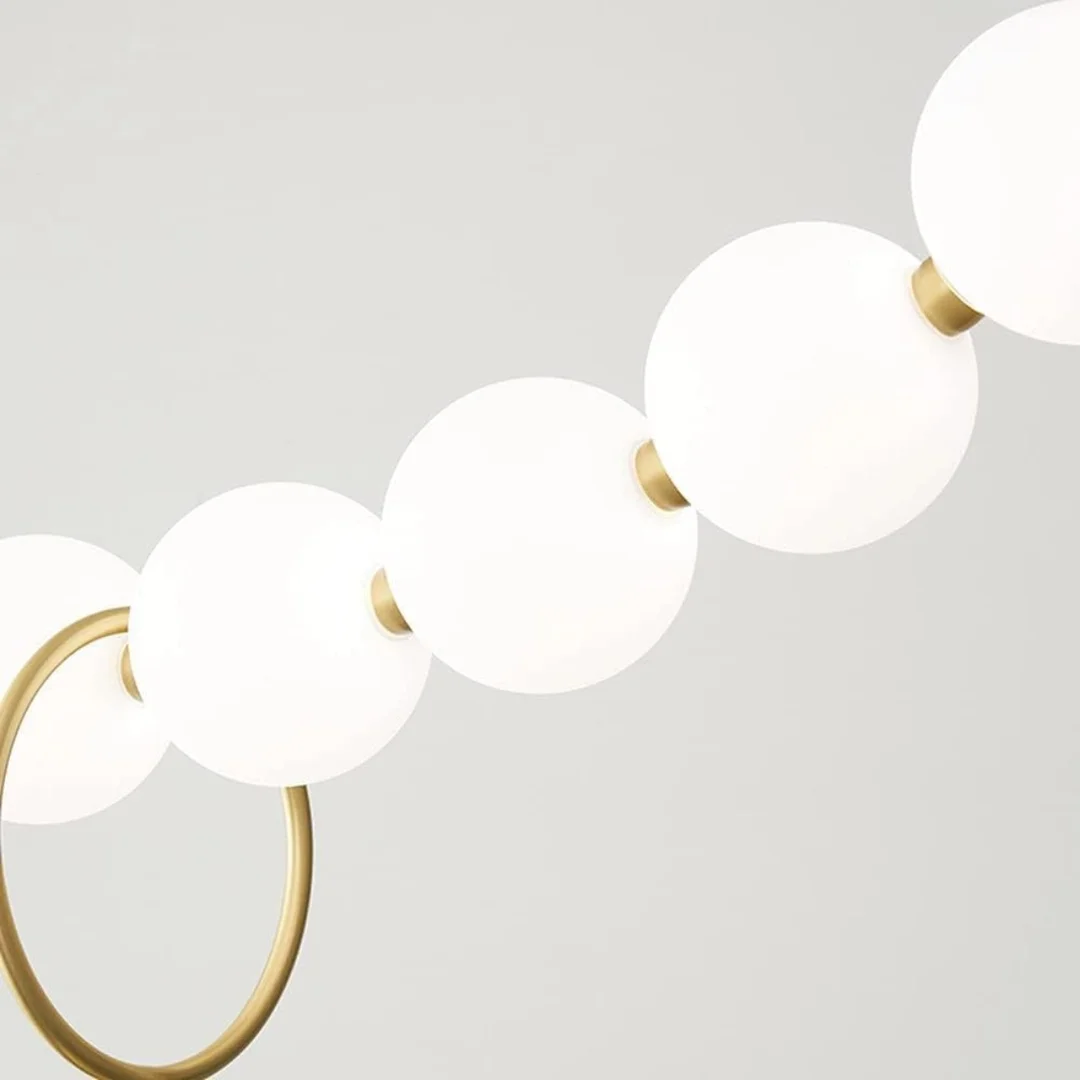 Lampa wisząca Abigali Pontti Big1 30W złoty/mleczne kule — zdjęcie 6