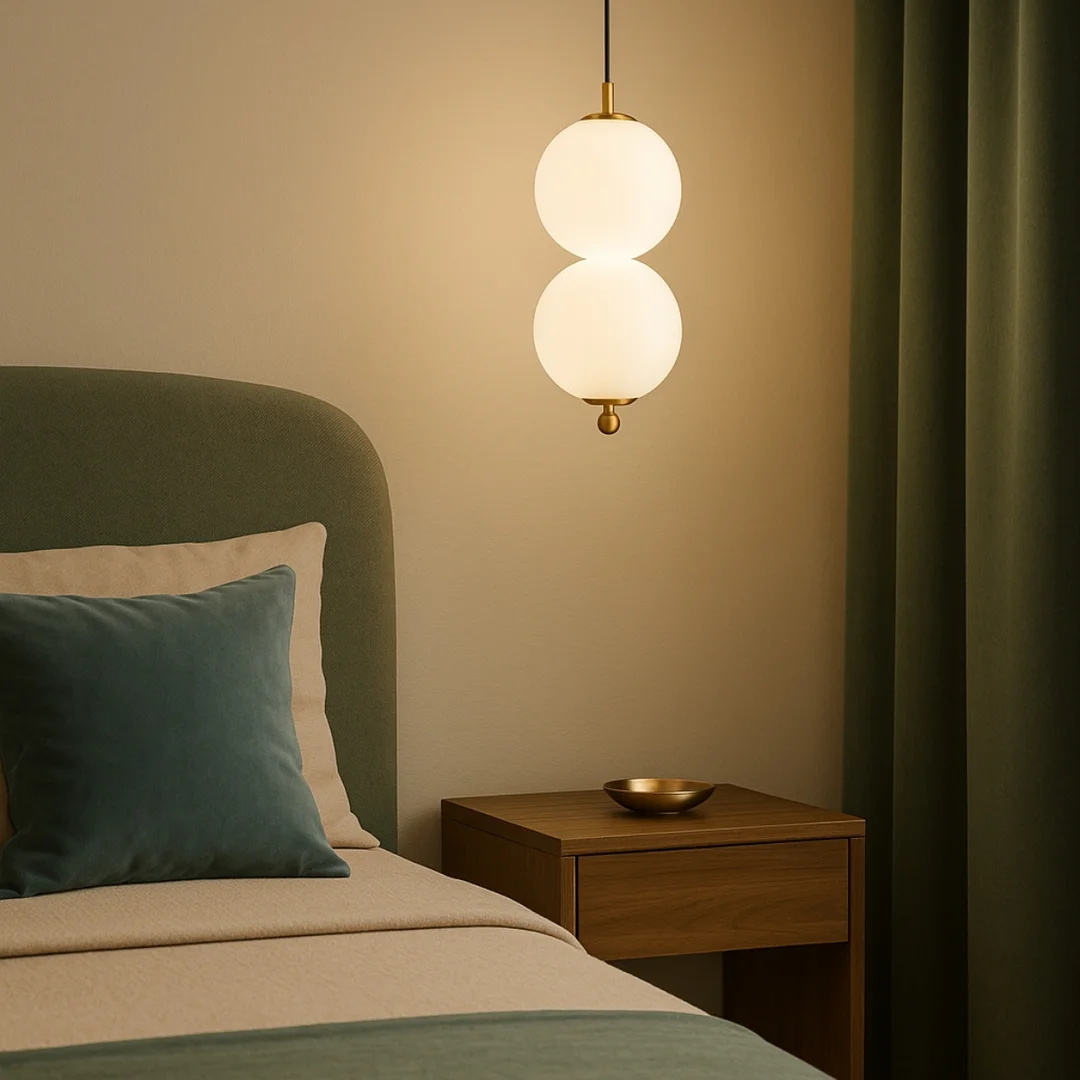 Lampa wisząca Abigali Pontti2 6W złoty/mleczne kule — zdjęcie 4