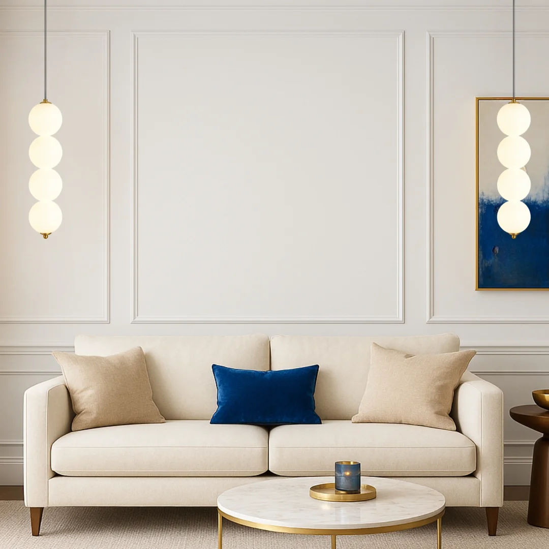 Lampa wisząca Abigali Pontti4 12W złoty/mleczne kule — zdjęcie 3