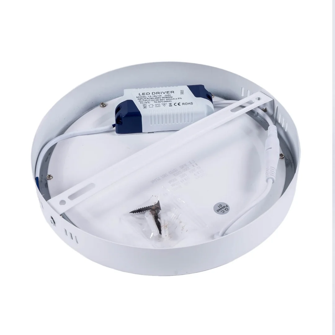 Plafon LED Greenie SOLID okrągły metalowy Ø220 18W NW — zdjęcie 3