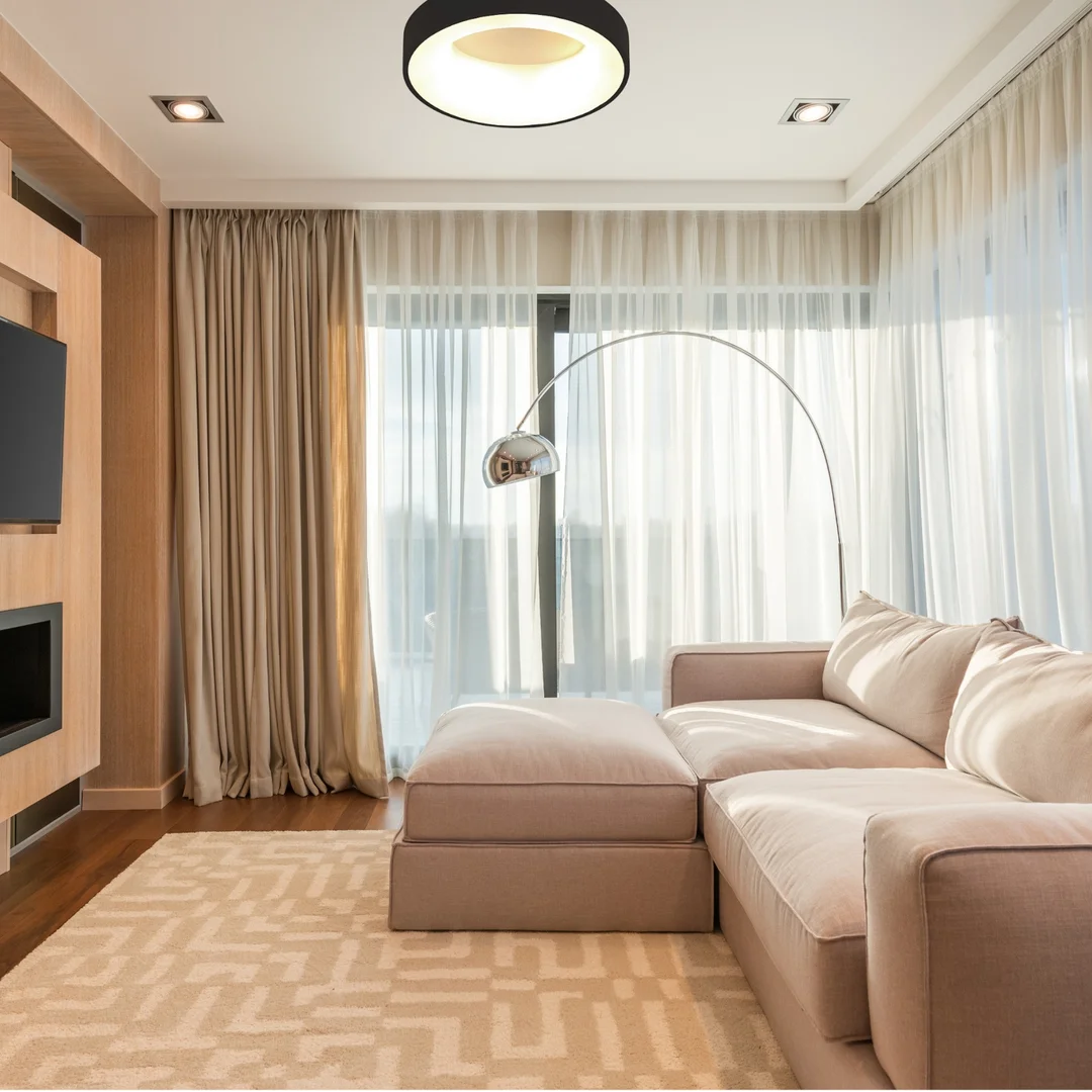 Plafon LED okrągły czarny Abigali 450*110mm 20W - trzy barwy, ściemnialny - Pilot — zdjęcie 3