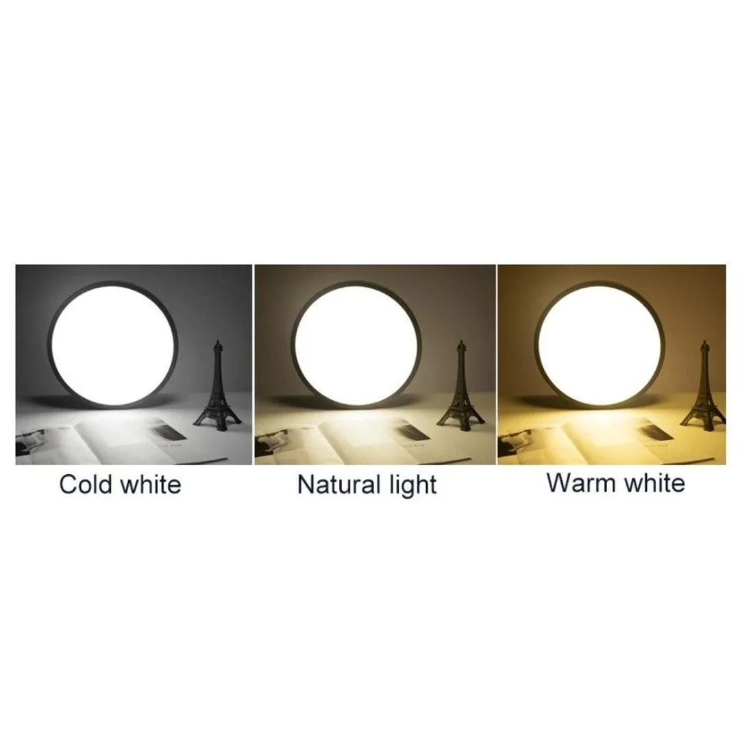 Plafon LED okrągły czarny Abigali 450*110mm 20W - trzy barwy, ściemnialny - Pilot — zdjęcie 7