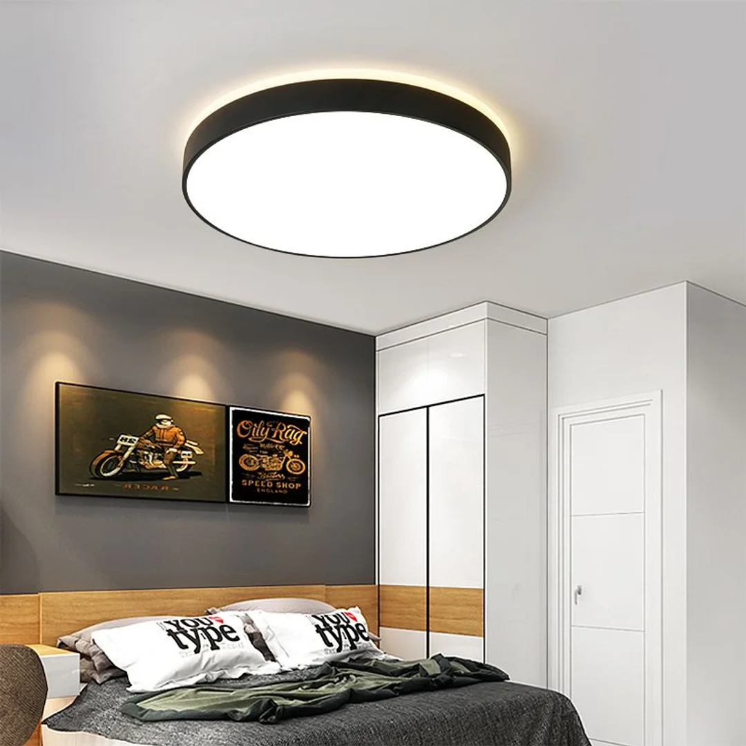 Plafon LED okrągły czarny Abigali 600*65mm 60W 3000K — zdjęcie 4