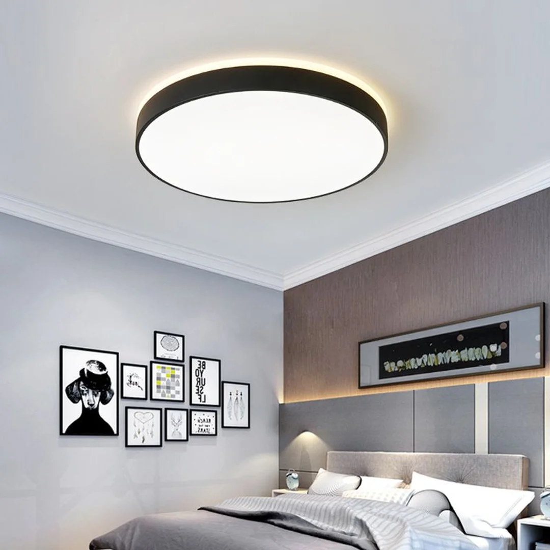 Plafon LED okrągły czarny Abigali 600*65mm 60W 3000K — zdjęcie 5