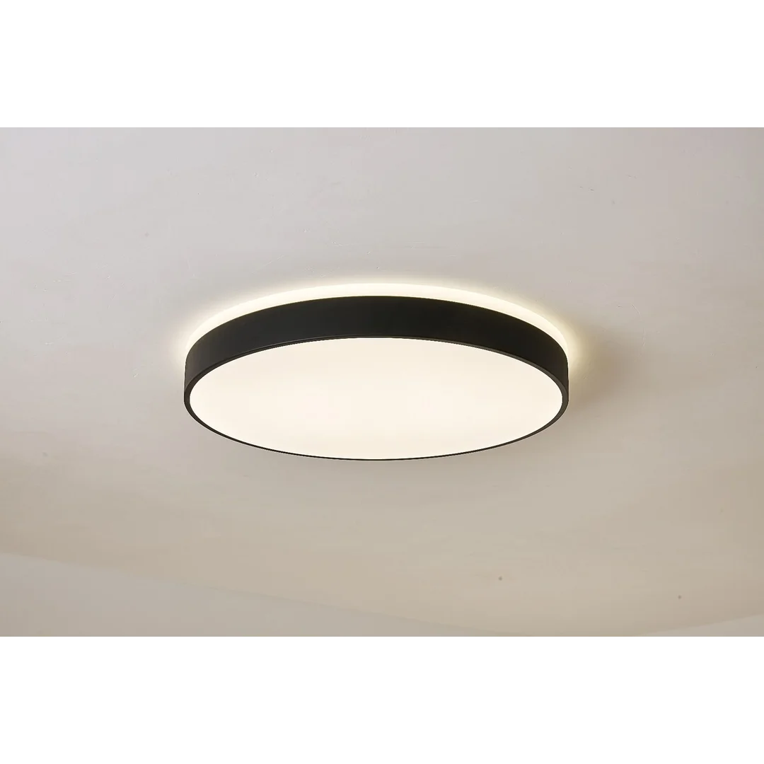 Plafon LED okrągły czarny Abigali 600*65mm 60W 3000K — zdjęcie 6