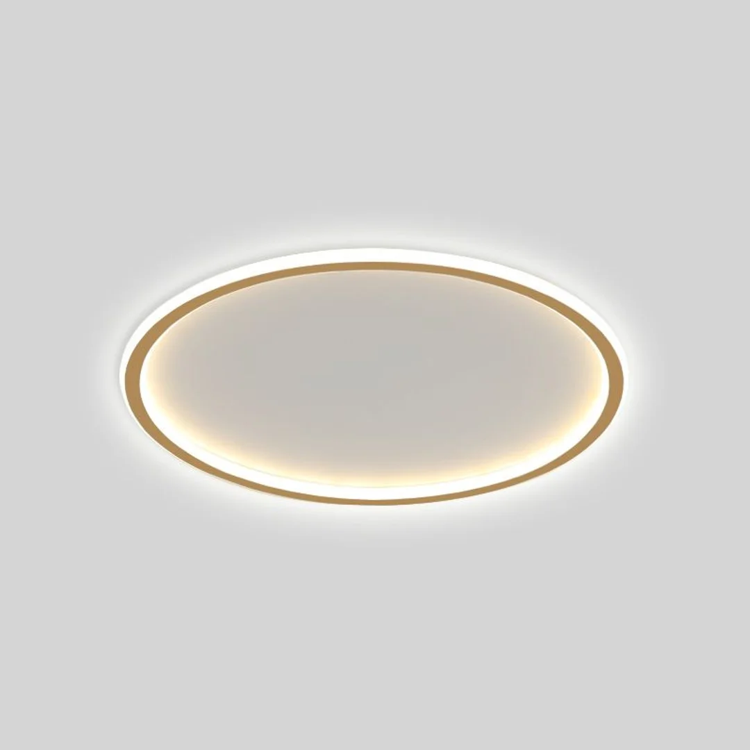 Plafon LED okrągły złoty Abigali 500*45mm 36W - trzy barwy, ściemnialny - Pilot — zdjęcie 3