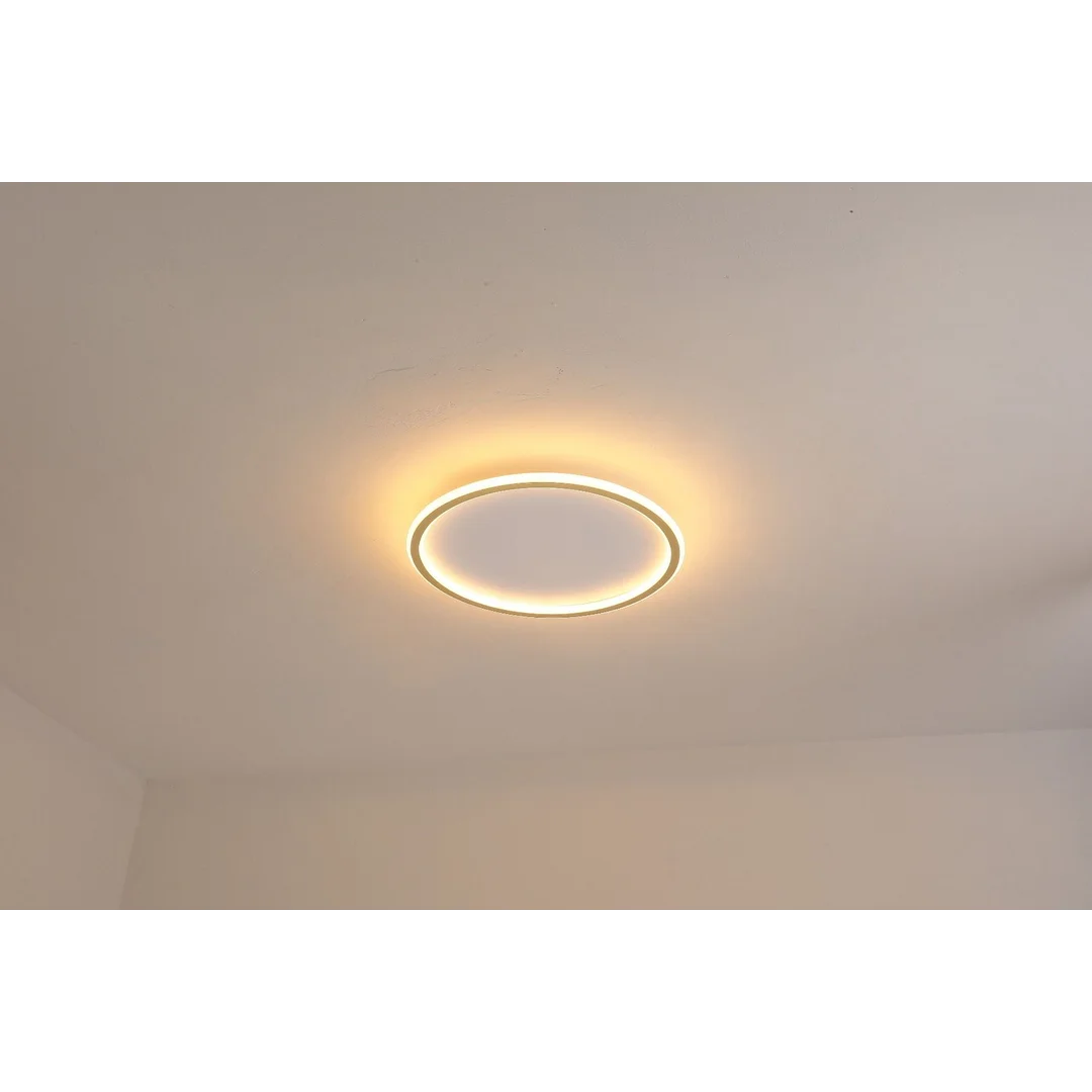 Plafon LED okrągły złoty Abigali 500*45mm 36W - trzy barwy, ściemnialny - Pilot — zdjęcie 4