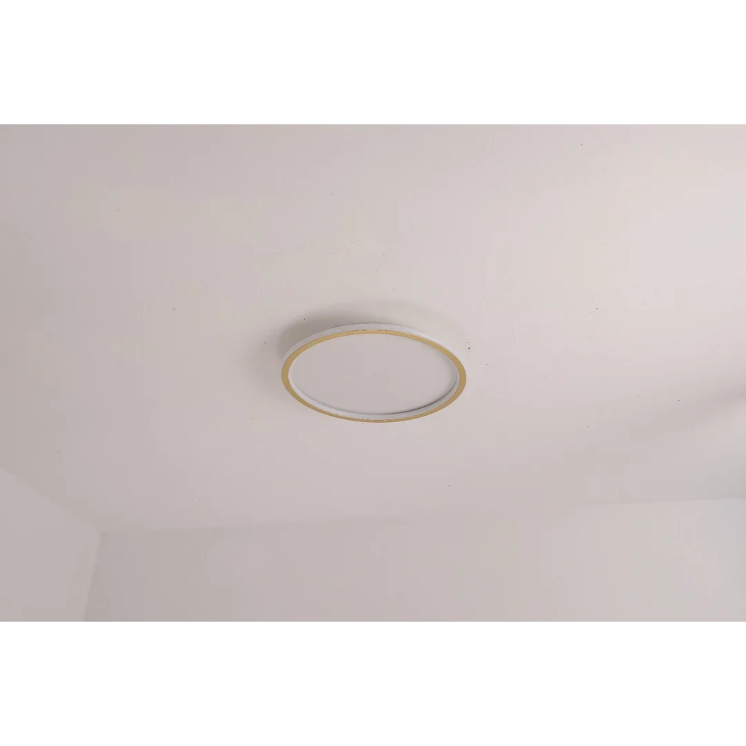 Plafon LED okrągły złoty Abigali 500*45mm 36W - trzy barwy, ściemnialny - Pilot — zdjęcie 5