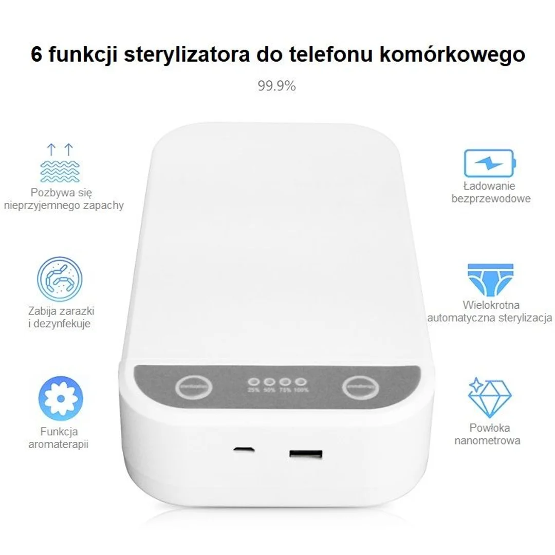 Pudełko do sterylizacji UVC Greenie — zdjęcie 2