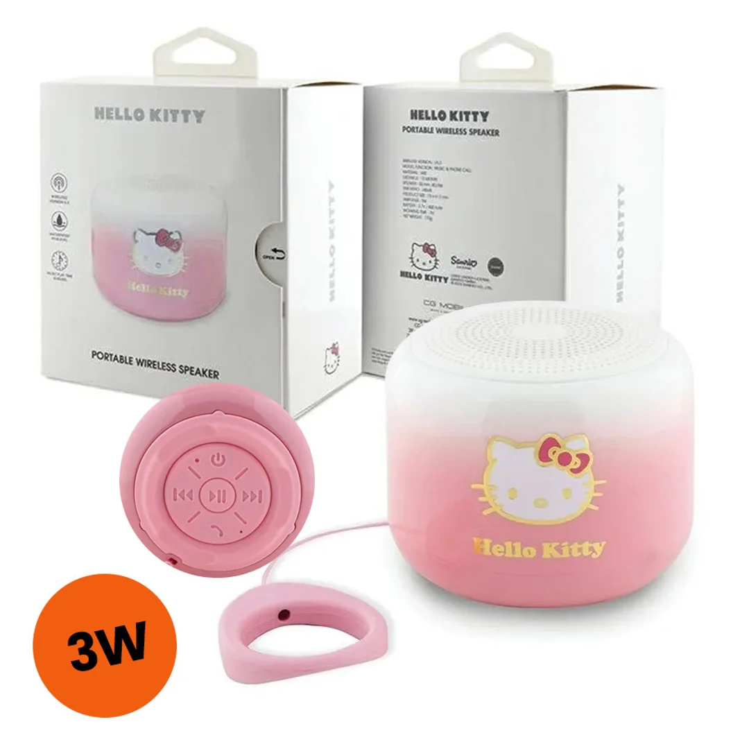 Głośnik Bluetooth Hello Kitty Electroplate Gradient różowy (L)