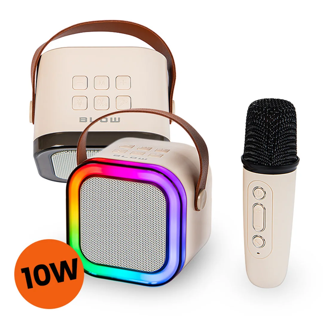 Głośnik Bluetooth KARAOKE RGB 1 mikrofon 30-359