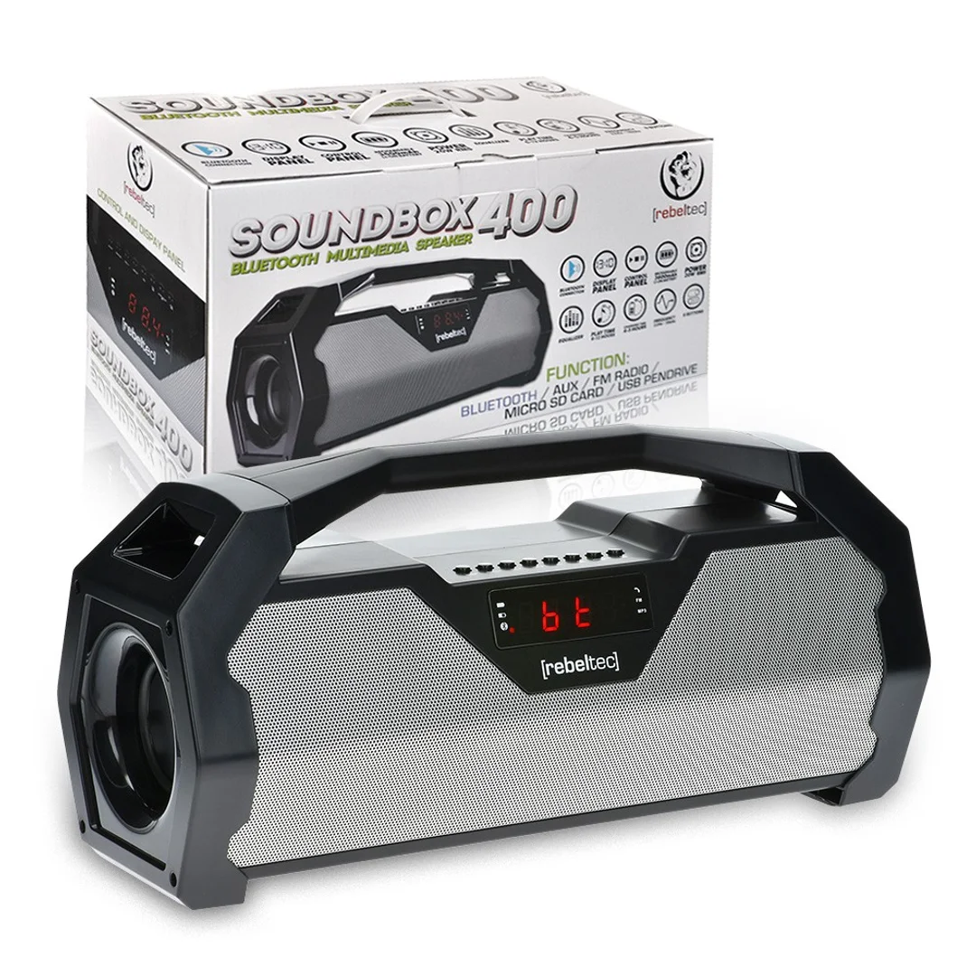 Głośnik Bluetooth Rebeltec SoundBOX 400 szary