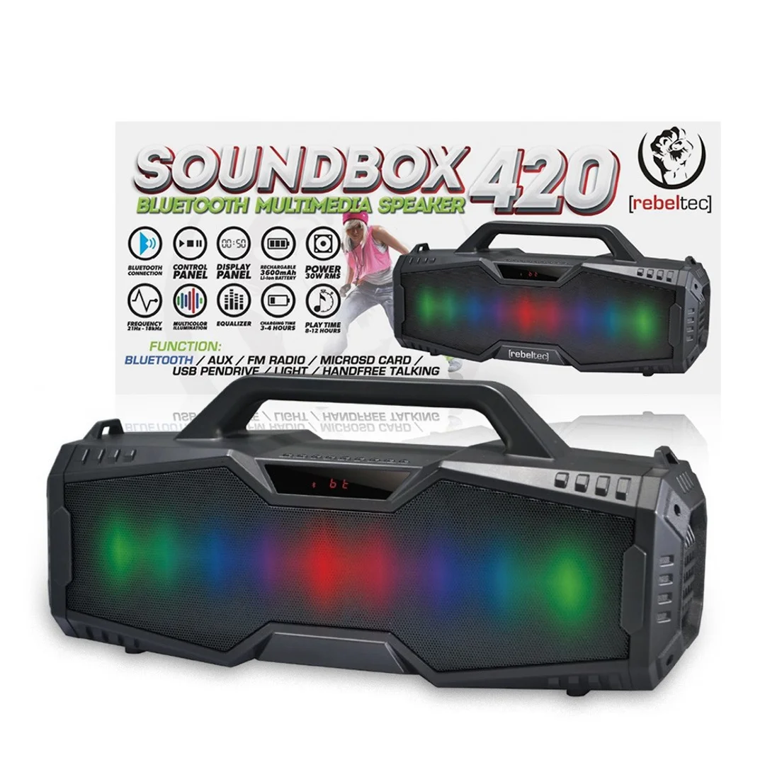 Głośnik Bluetooth Rebeltec SoundBOX 420 czarny
