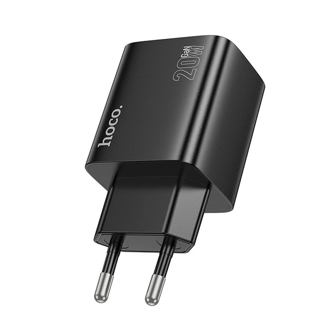Ładowarka sieciowa Hoco 2 x USB C + 2 x USB A QC3.0 PD 3A 20W N55 czarna