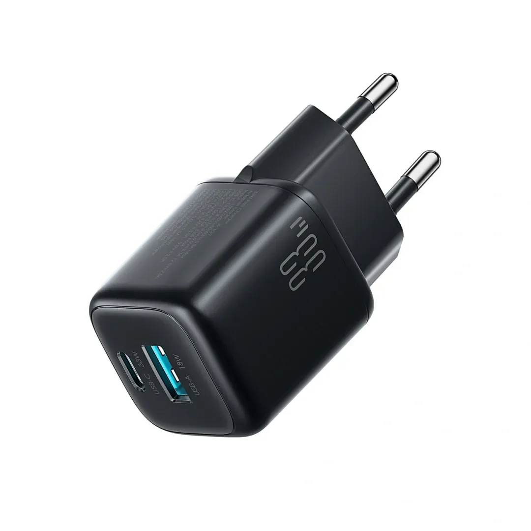 Ładowarka sieciowa Joyroom JR-TG7 33W USB-A + USB-C - czarna