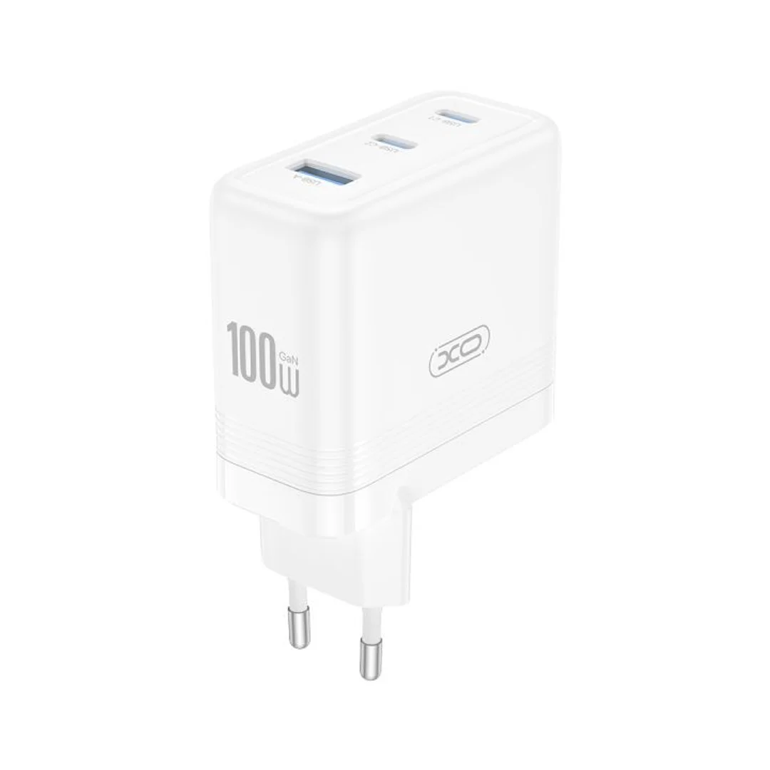 Ładowarka sieciowa XO CE35 PD 100W 2x USB-C 1x USB biała