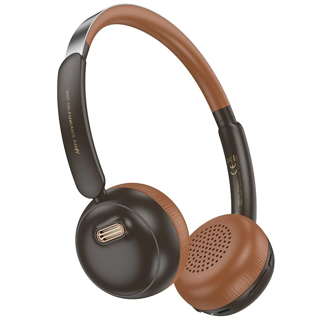 Słuchawki HOCO bluetooth nagłowne W62 brązowe