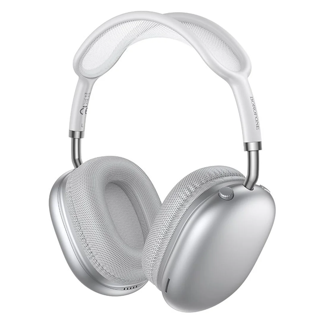 Słuchawki nauszne Borofone BO36 Tone bluetooth srebrne