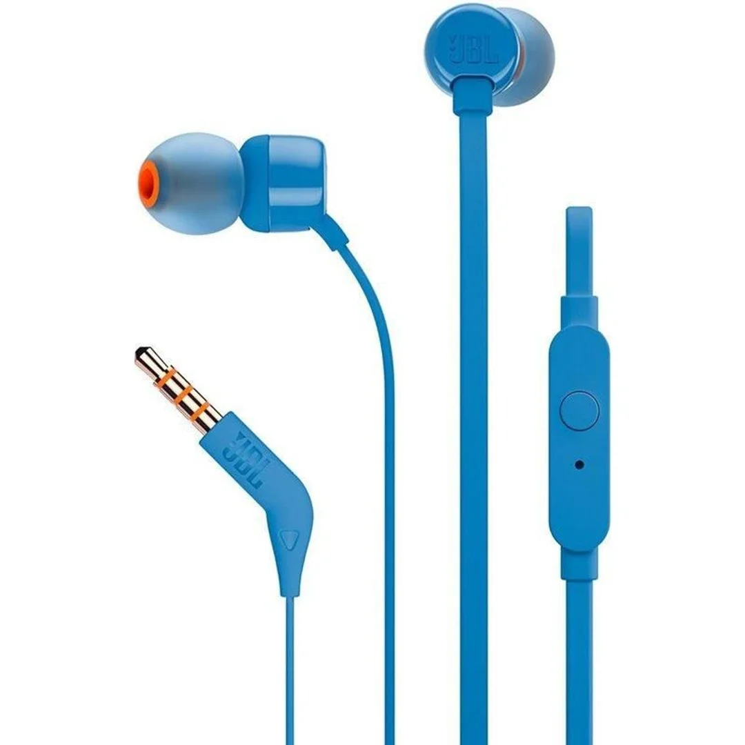 Słuchawki przewodowe douszne JBL T160BL niebieskie (P)
