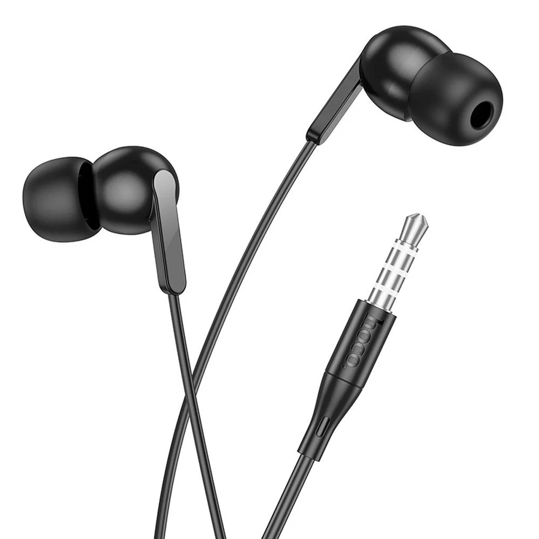 Słuchawki przewodowe HOCO Jack 3,5 mm z mikrofonem M124 czarne