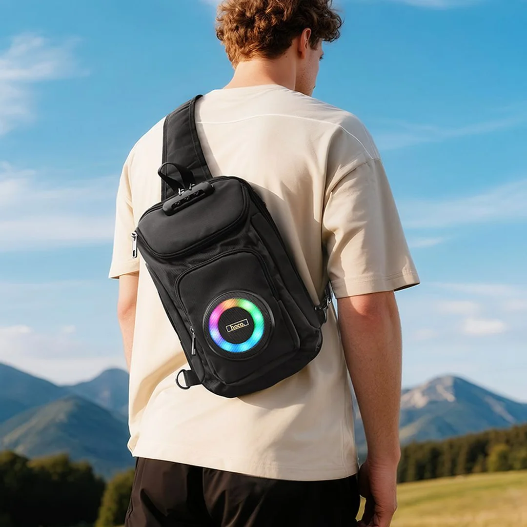 Głośnik bluetooth 8W 3h w formie plecaka 6L Hoco HC42 czarny - 16