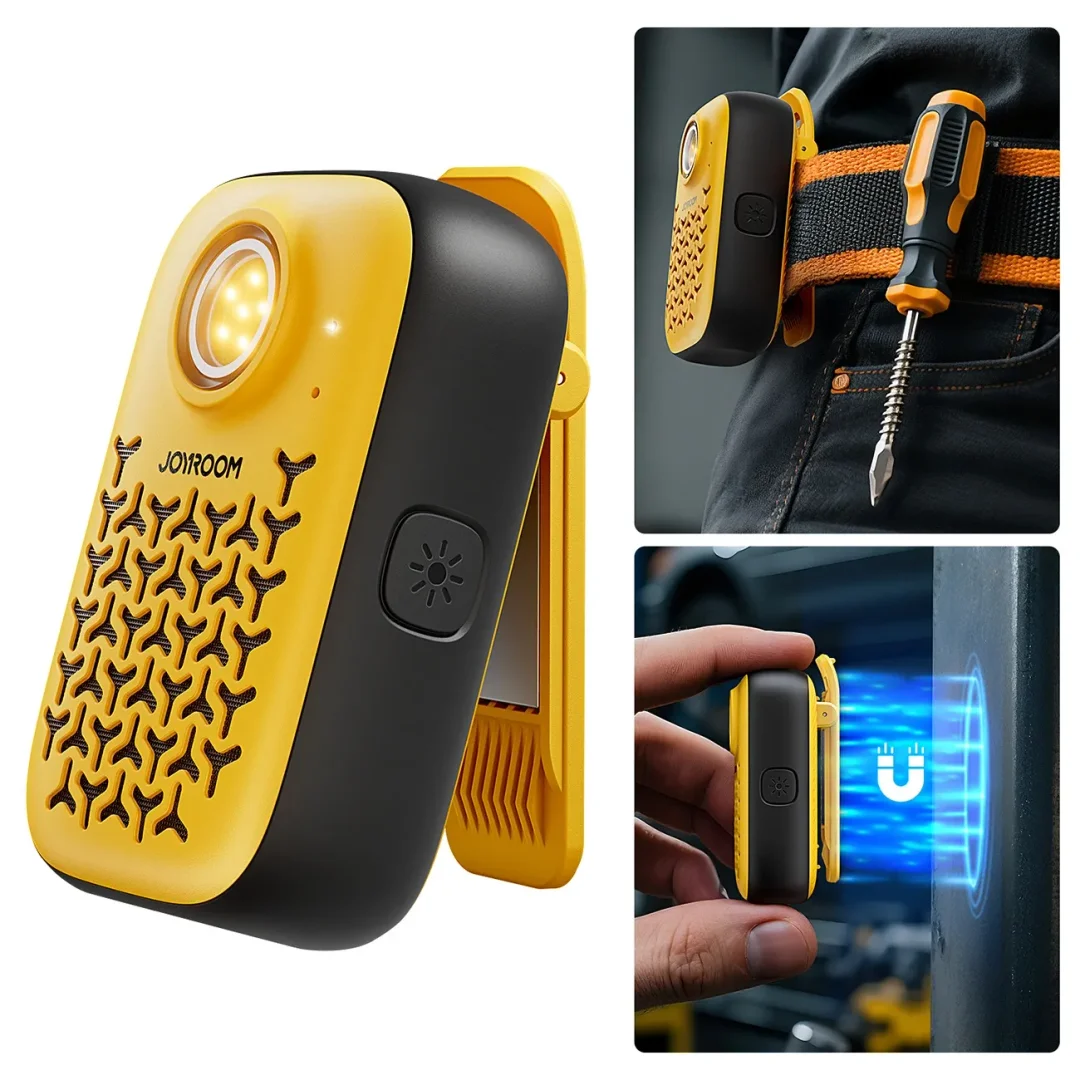 Głośnik Bluetooth Joyroom Maya JR-MS03 przenośny z wbudowaną latarką odporny - żółty - 11